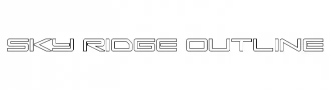 Sky Ridge Outline  font caratteri gratis