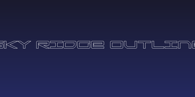 Sky Ridge Outline Social Header