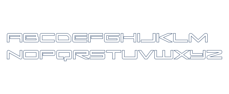 Sky Ridge Outline Lowercase