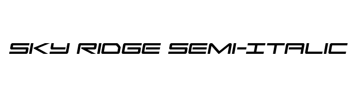 Sky Ridge Semi-Italic  baixar fontes gratis