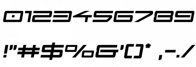 Sky Ridge Semi-Italic Font OTHER CHARS