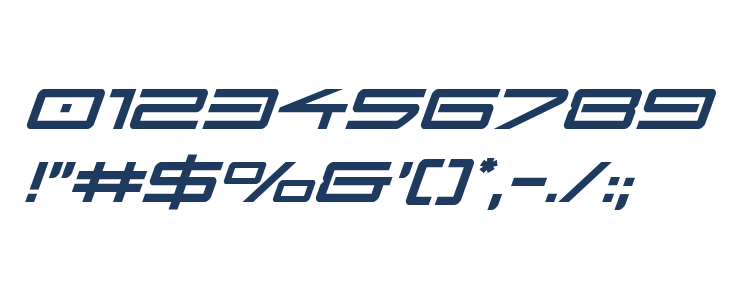 Sky Ridge Super-Italic Other Characters