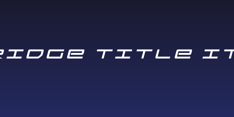 Sky Ridge Title Italic Social Header