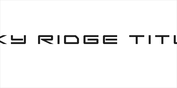 Sky Ridge Title Logo