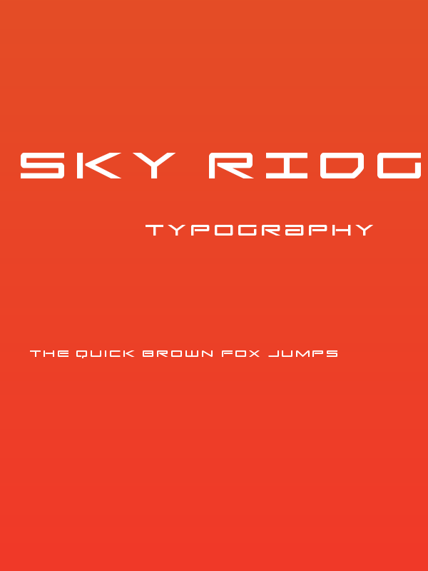 Sky Ridge Title Poster