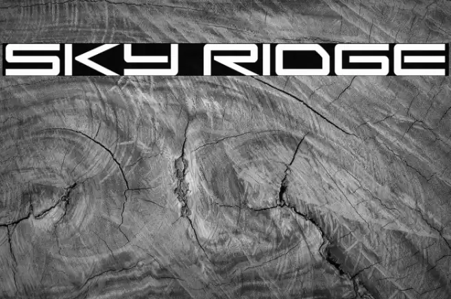 Sky Ridge Font examples