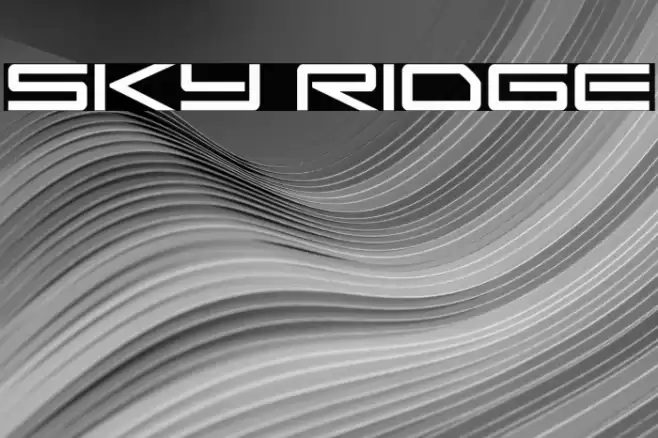Sky Ridge Font examples