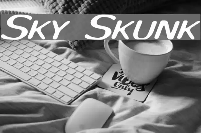 Sky Skunk Font examples