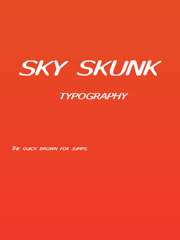 Sky Skunk Poster
