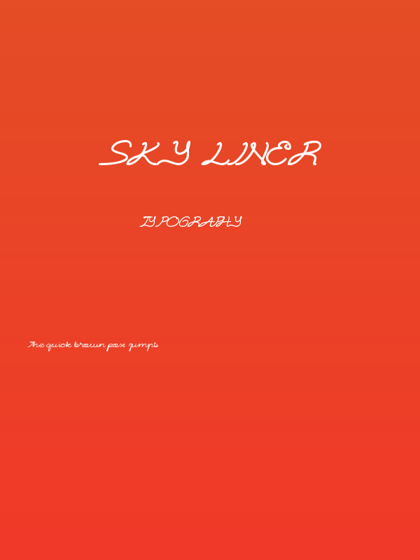 Sky liner Poster