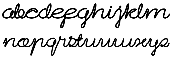 Sky liner Font LOWERCASE