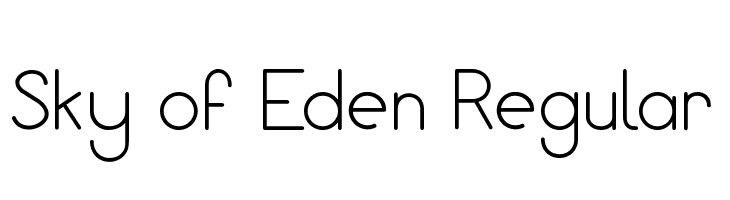 Sky of Eden Regular  Frei Schriftart Herunterladen