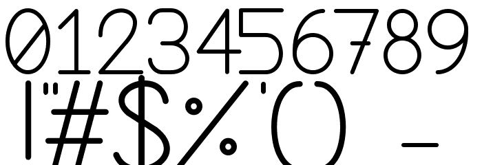 Sky of Eden Regular Font OTHER CHARS