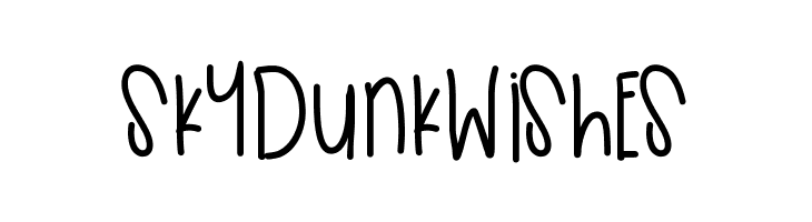 SkyDunkWishes  免费字体下载