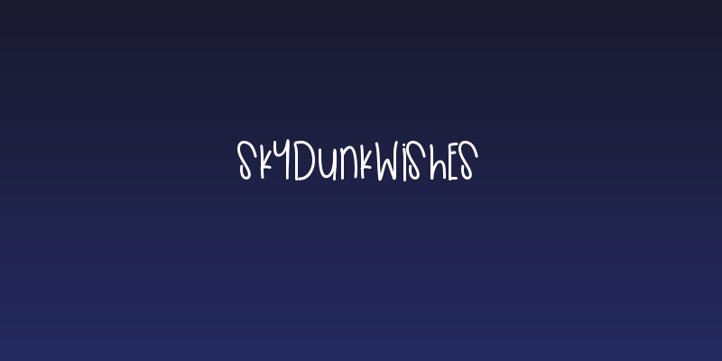SkyDunkWishes Social Header