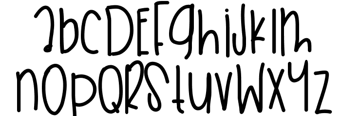 SkyDunkWishes Font LOWERCASE