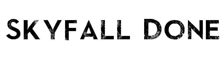 SkyFall Done Font