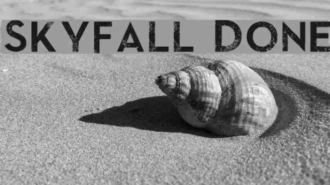 SkyFall Done Font examples