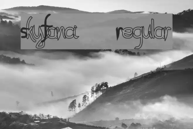 SkyFanci-Regular Font examples