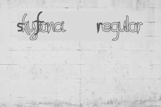 SkyFanci-Regular Font examples
