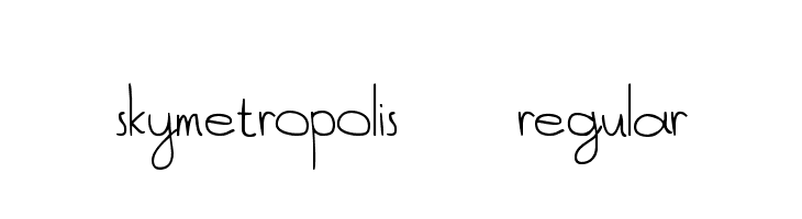 SkyMetropolis-Regular  Descarca Fonturi Gratis