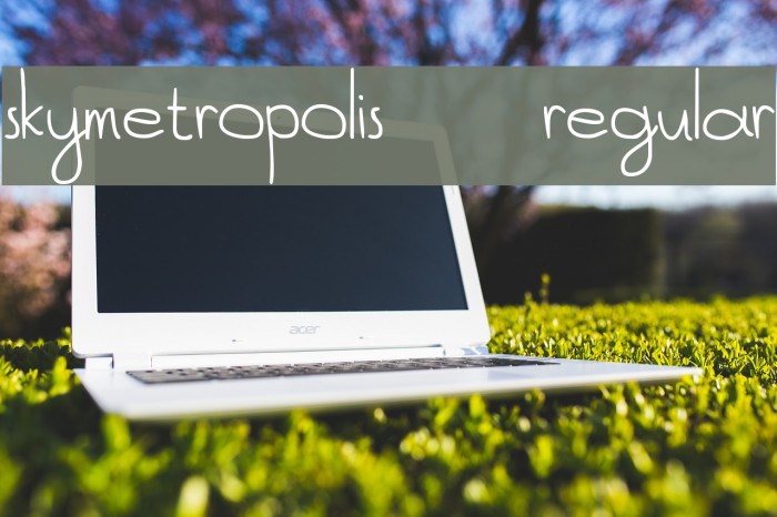 SkyMetropolis-Regular Fonte examples