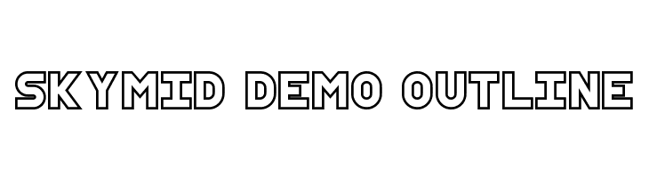 SkyMid Demo Outline  免费字体下载