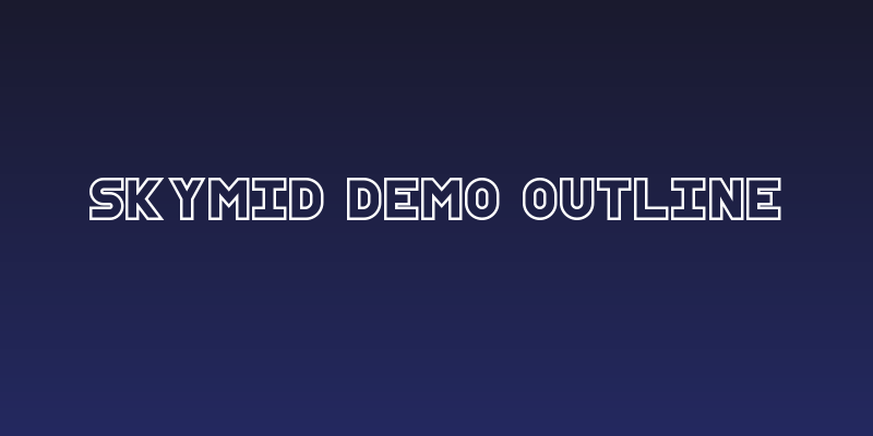SkyMid Demo Outline Social Header