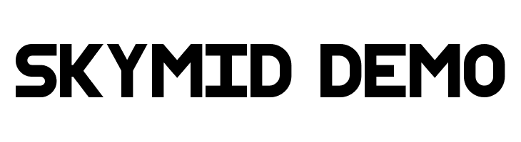 SkyMid Demo  Скачать бесплатные шрифты