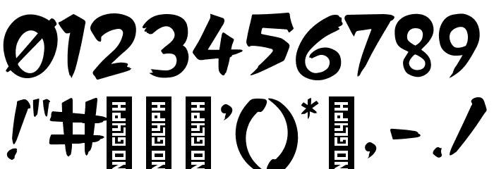 SkyScrappers Font OTHER CHARS