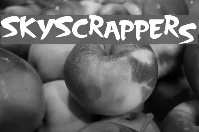 SkyScrappers Font examples