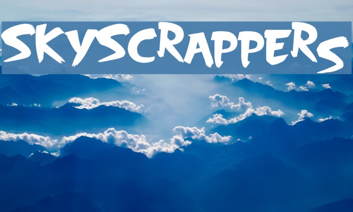SkyScrappers Font examples