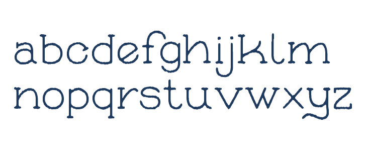 Skybird Rough Lowercase