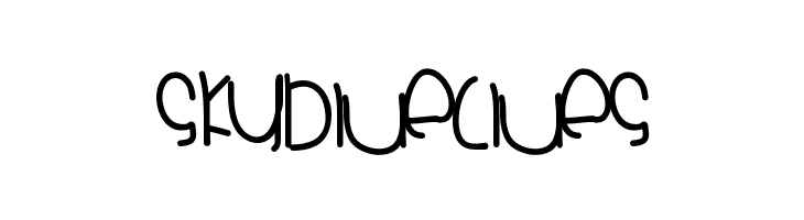 SkyblueClues Font