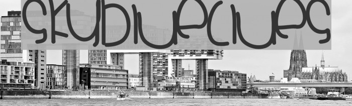 SkyblueClues Font examples