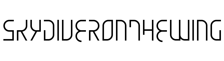 Skydiver On The Wing  font caratteri gratis
