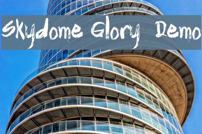 Skydome Glory - Demo Font examples