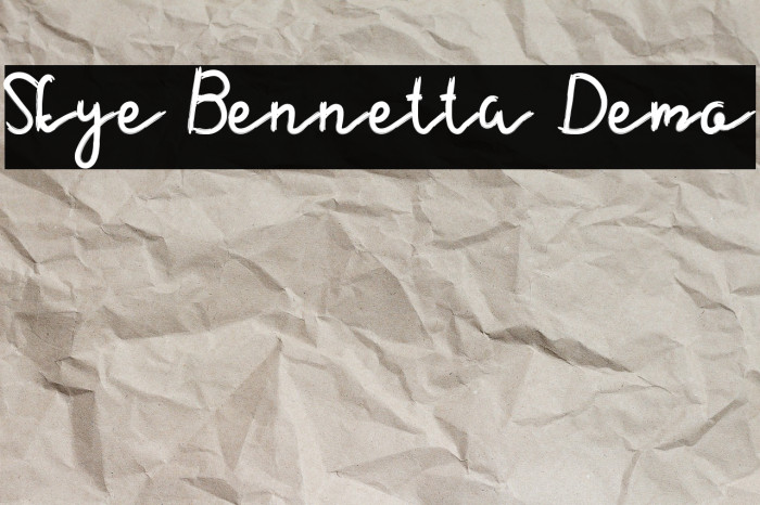 Skye Bennetta Demo Example 1