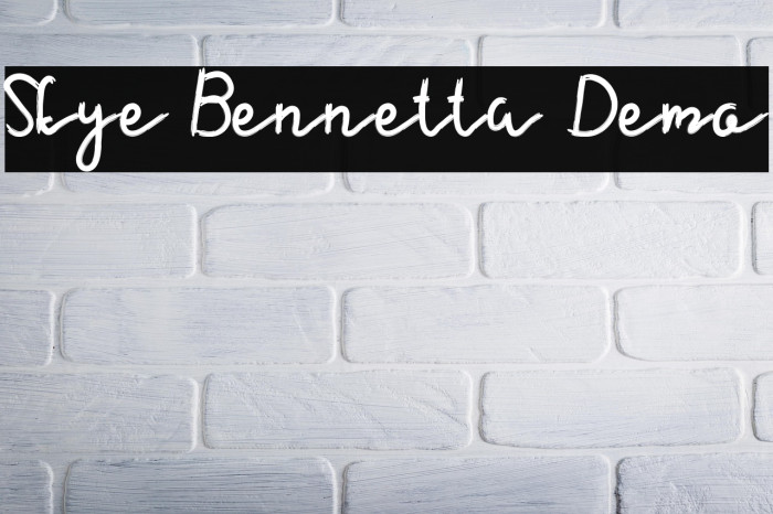 Skye Bennetta Demo Example 2