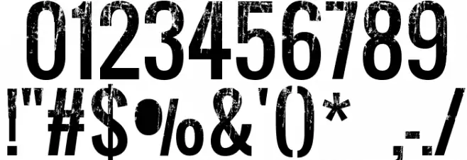 Skyfall Regular フォント その他の文字
