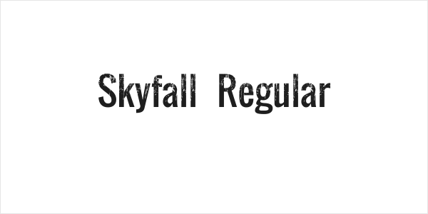 Skyfall Regular Logo