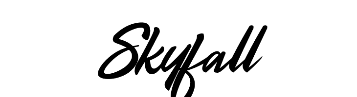 Skyfall  Frei Schriftart Herunterladen