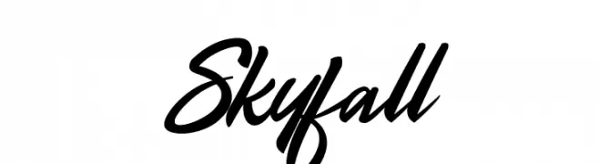 Skyfall  les polices de caractères gratuit tlcharger