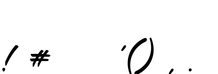 Skyfall Font OTHER CHARS