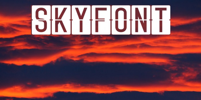 Skyfont Шрифта examples