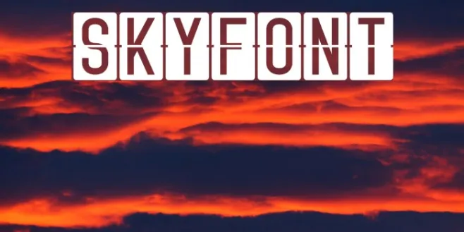 Skyfont Example 3