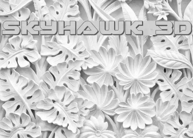Skyhawk 3D फ़ॉन्ट examples