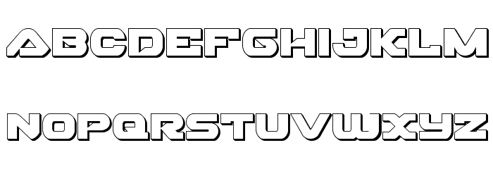 Skyhawk 3D Fuentes MINÚSCULAS