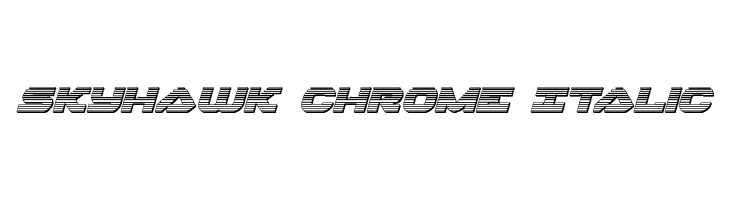 Skyhawk Chrome Italic  免费字体下载