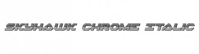Skyhawk Chrome Italic  لخطوط تنزيل